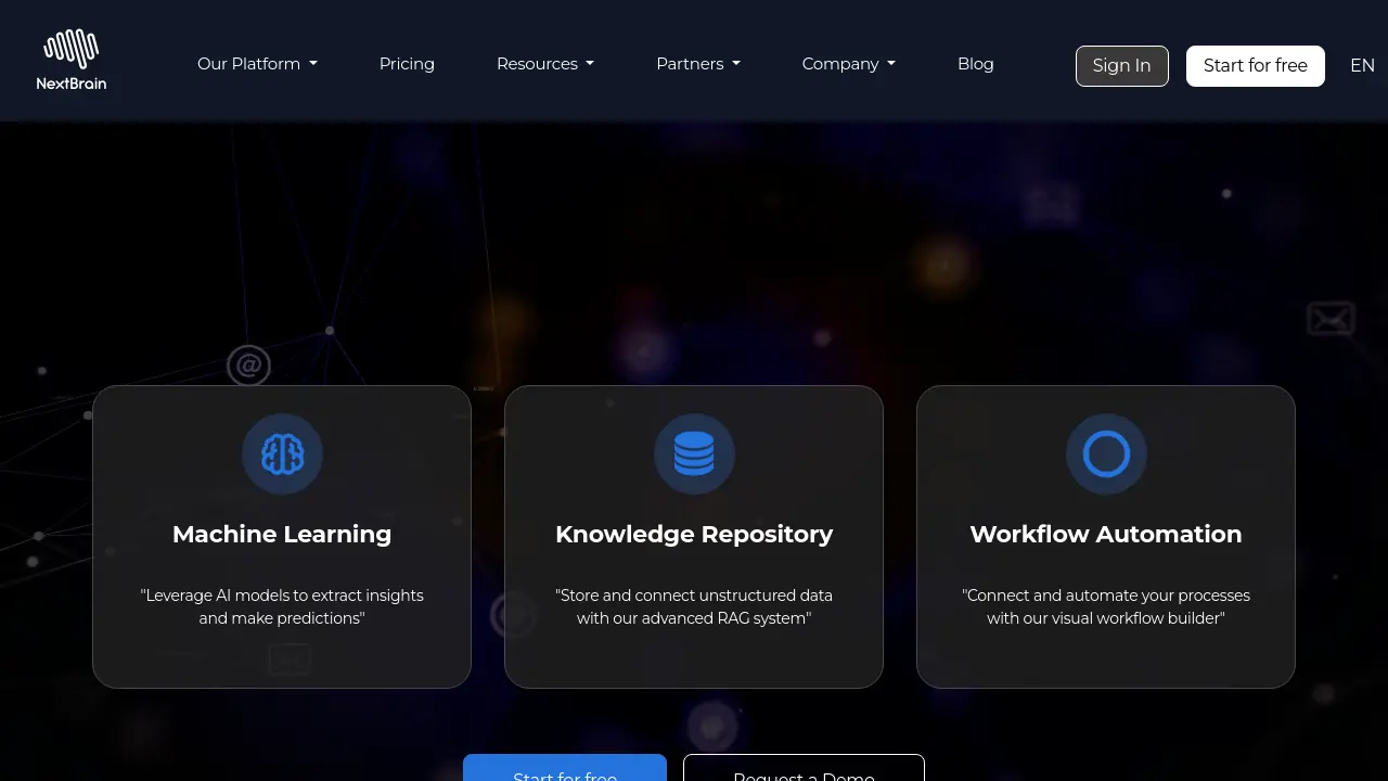 Screenshot of NextBrain