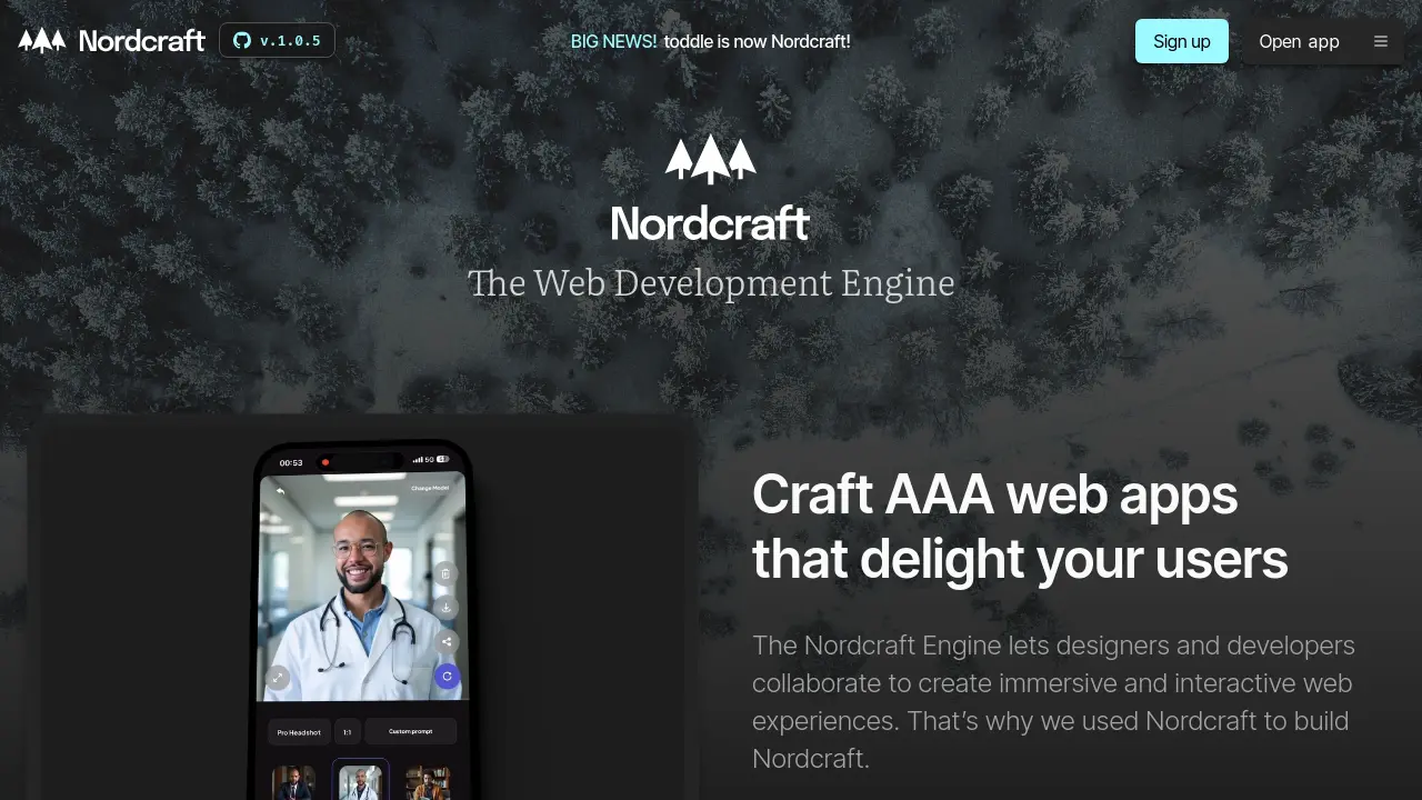 Screenshot of Nordcraft
