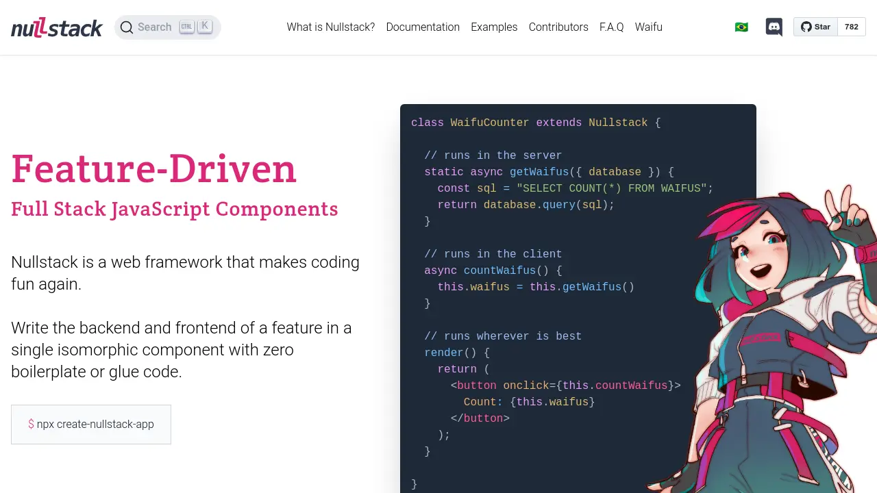 Screenshot of Nullstack