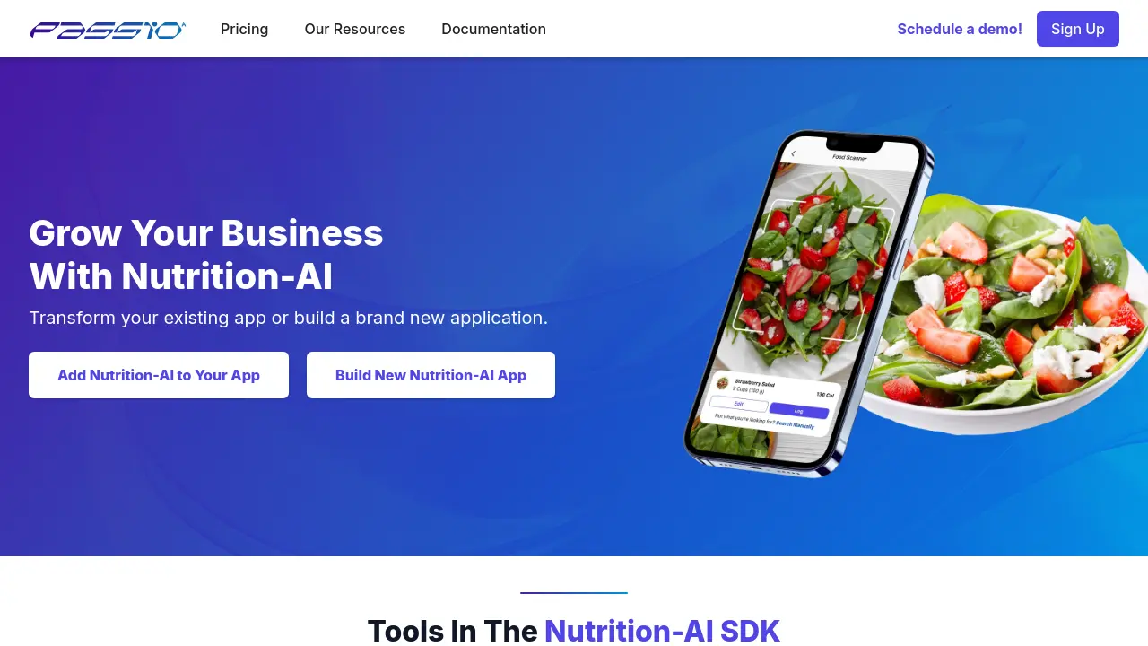 Screenshot of Nutrition-AI