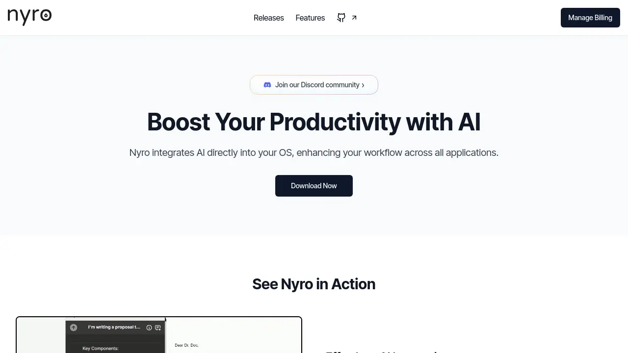 Screenshot of Nyro