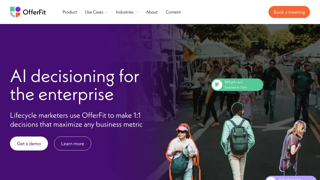 Screenshot of OfferFit