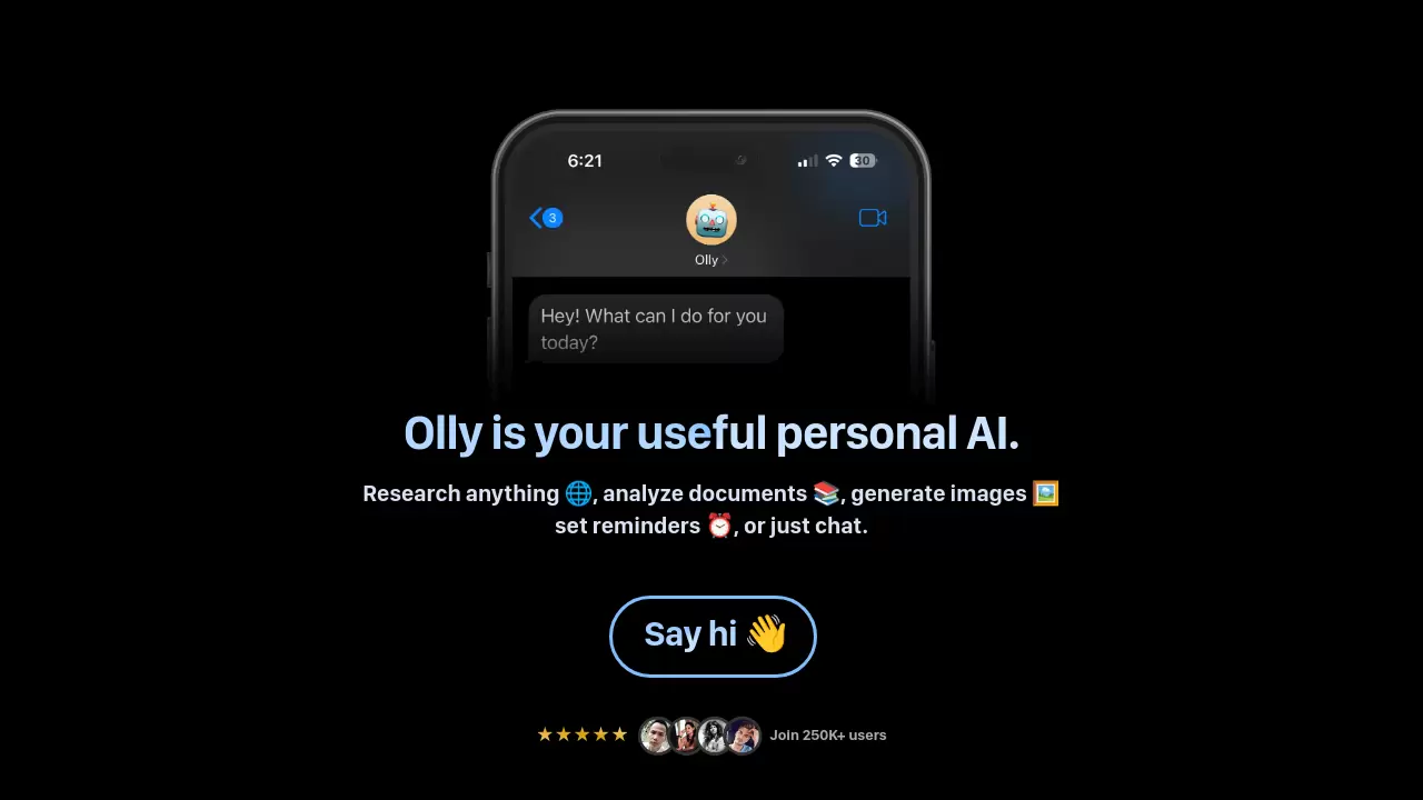 Screenshot of Olly