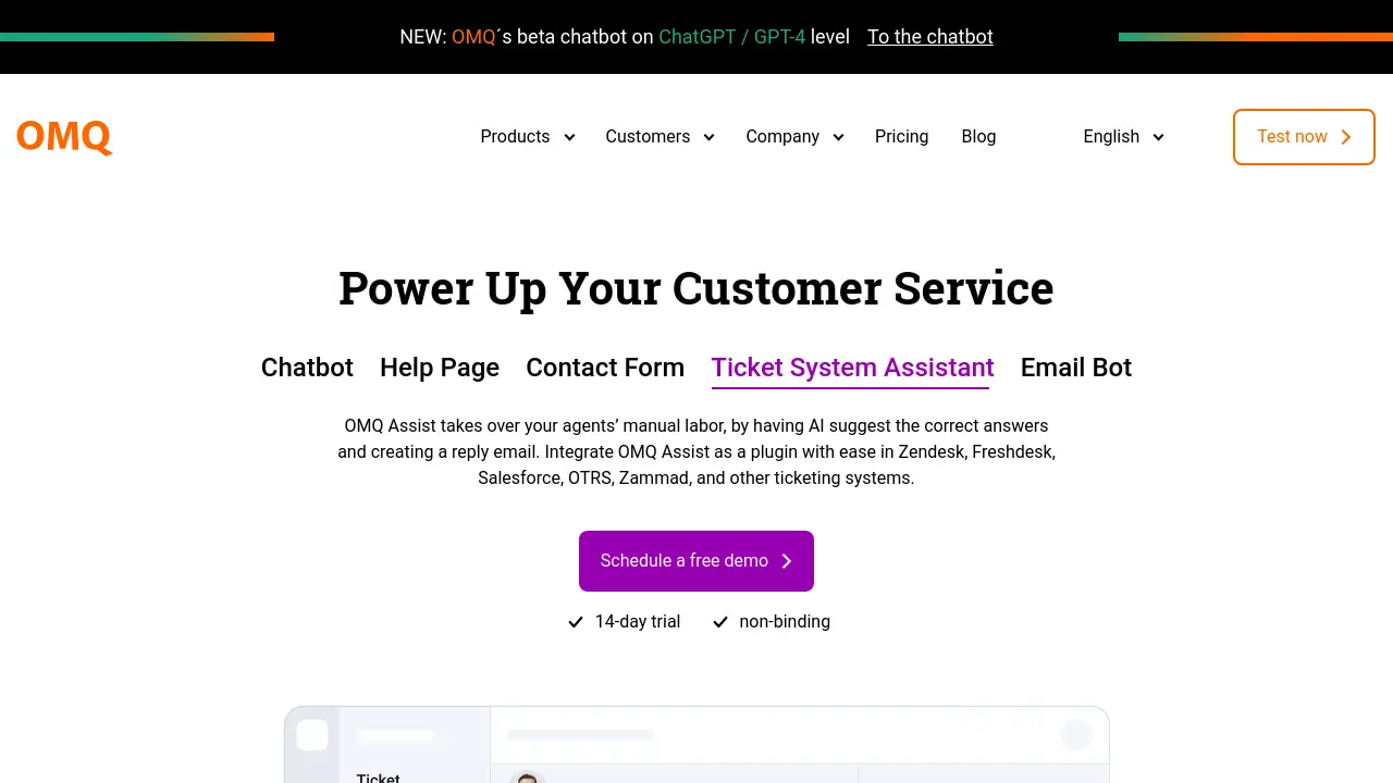 Screenshot of OMQ