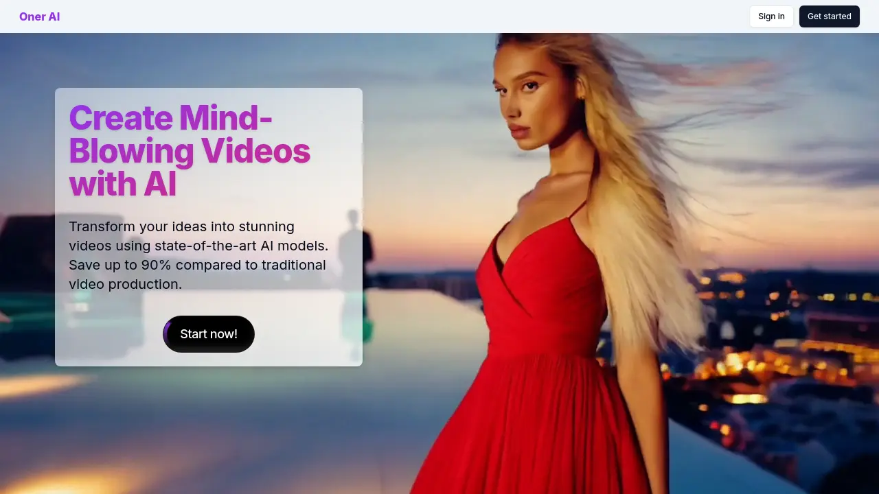 Screenshot of Oner AI