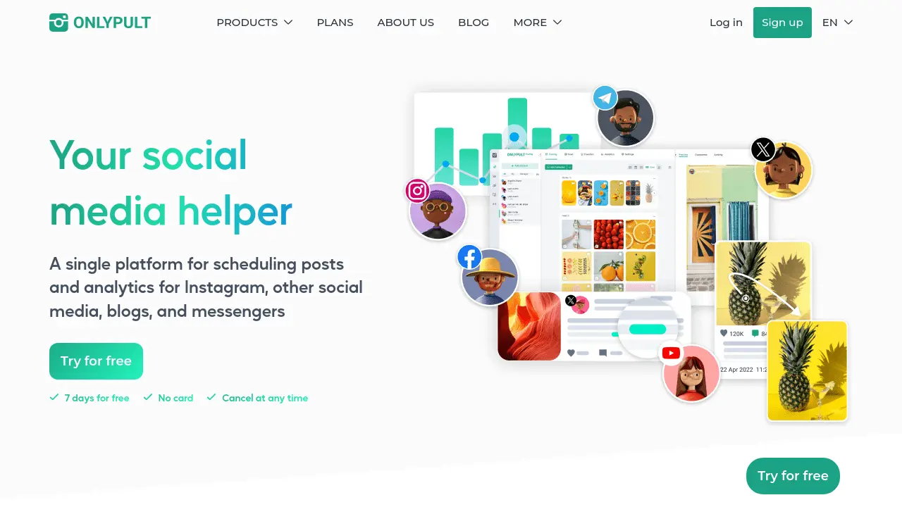 Screenshot of Onlypult
