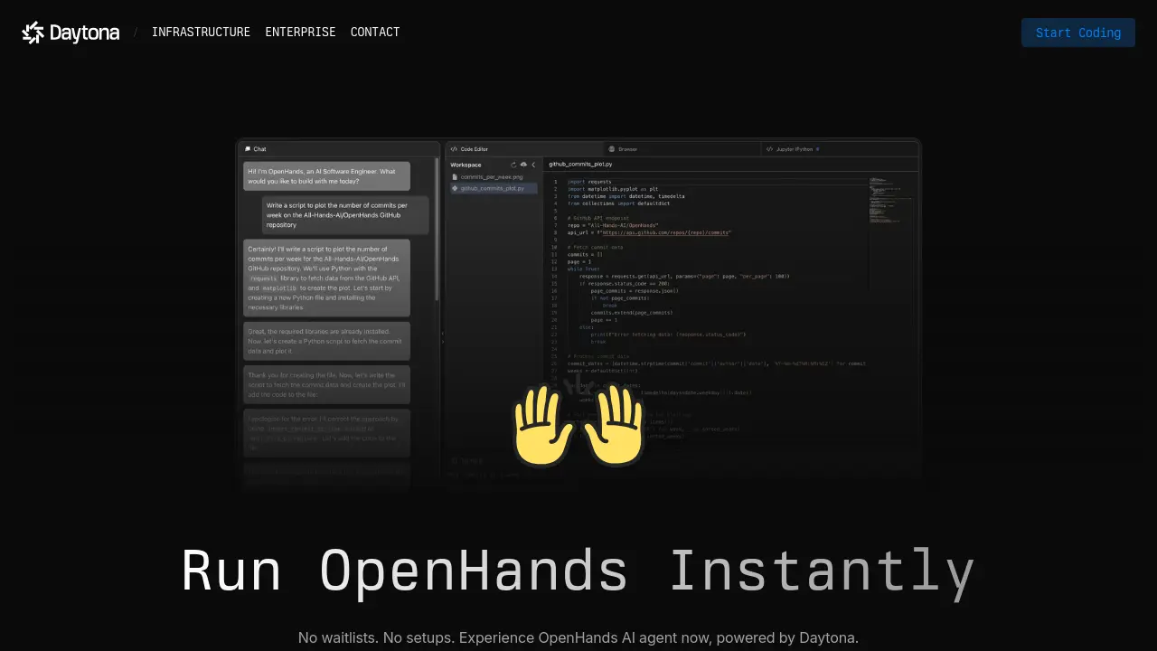Screenshot of OpenHands
