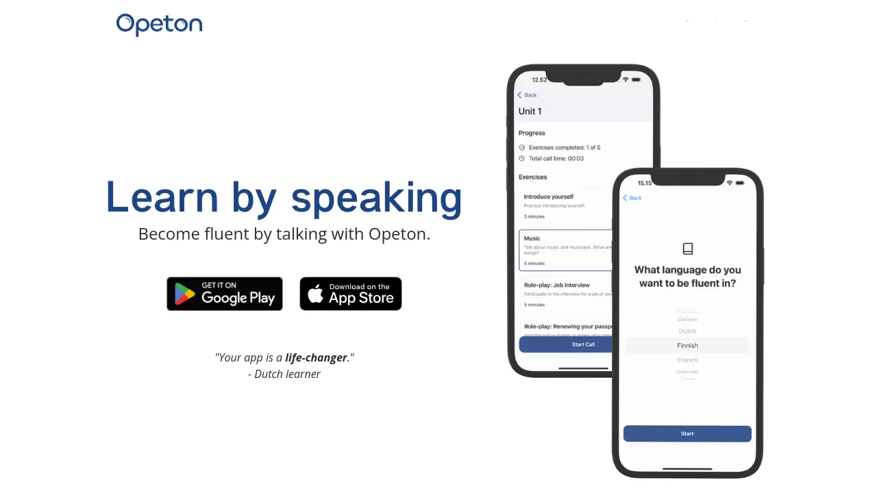 Screenshot of Opeton