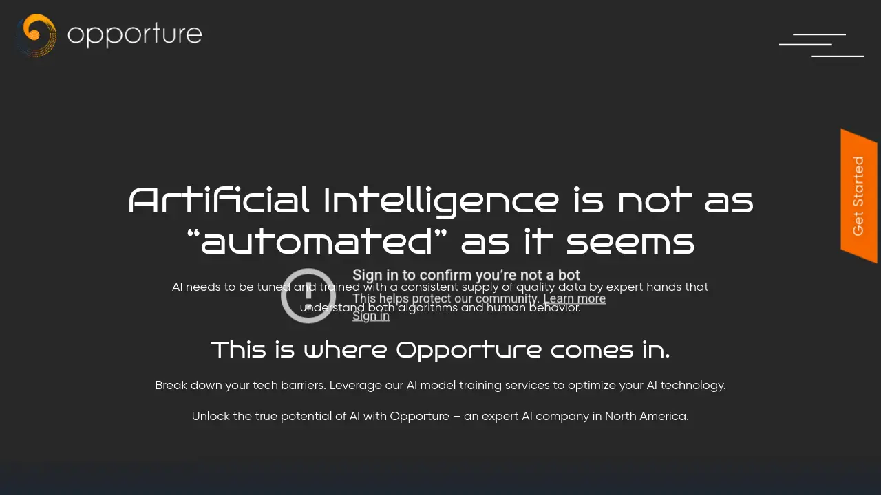 Screenshot of Opporture