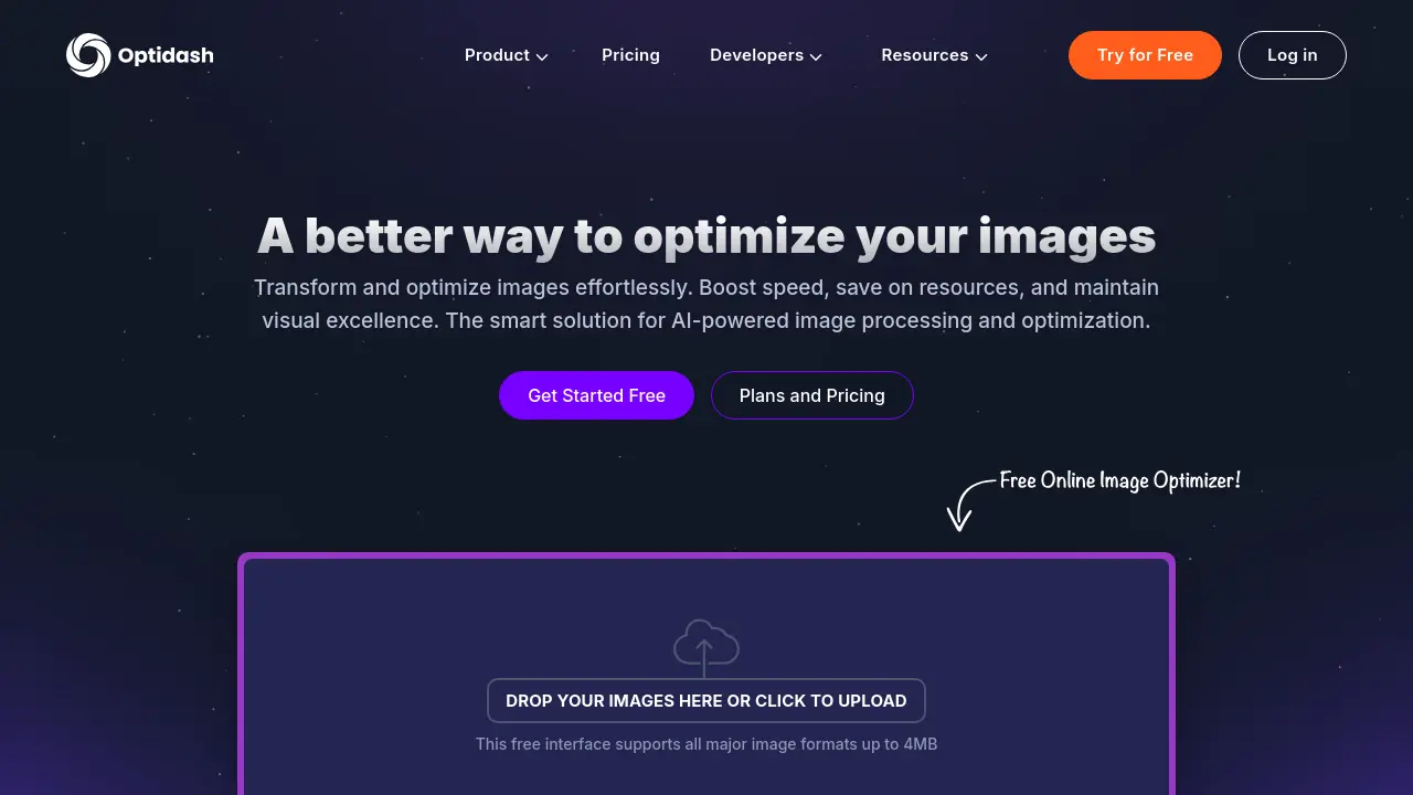Screenshot of Optidash