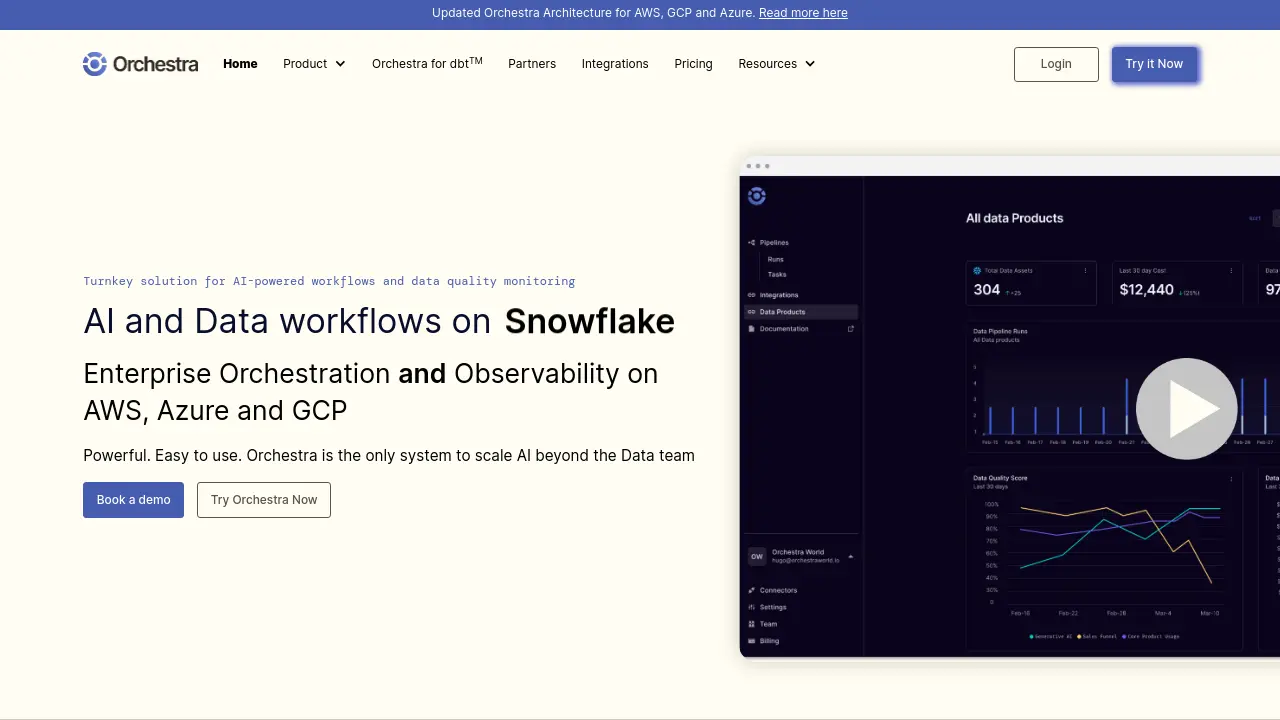 Screenshot of Orchestra