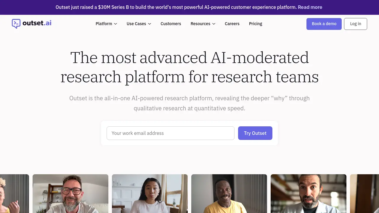 Screenshot of Outset