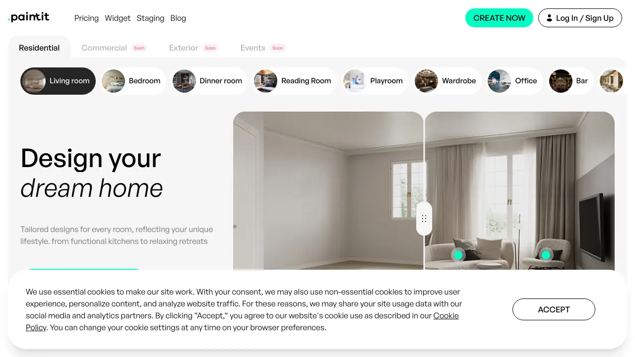 Screenshot of Paintit.ai