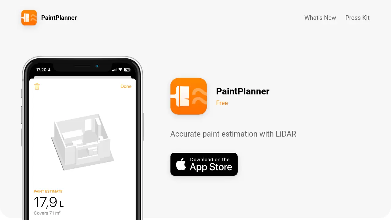 Screenshot of PaintPlanner