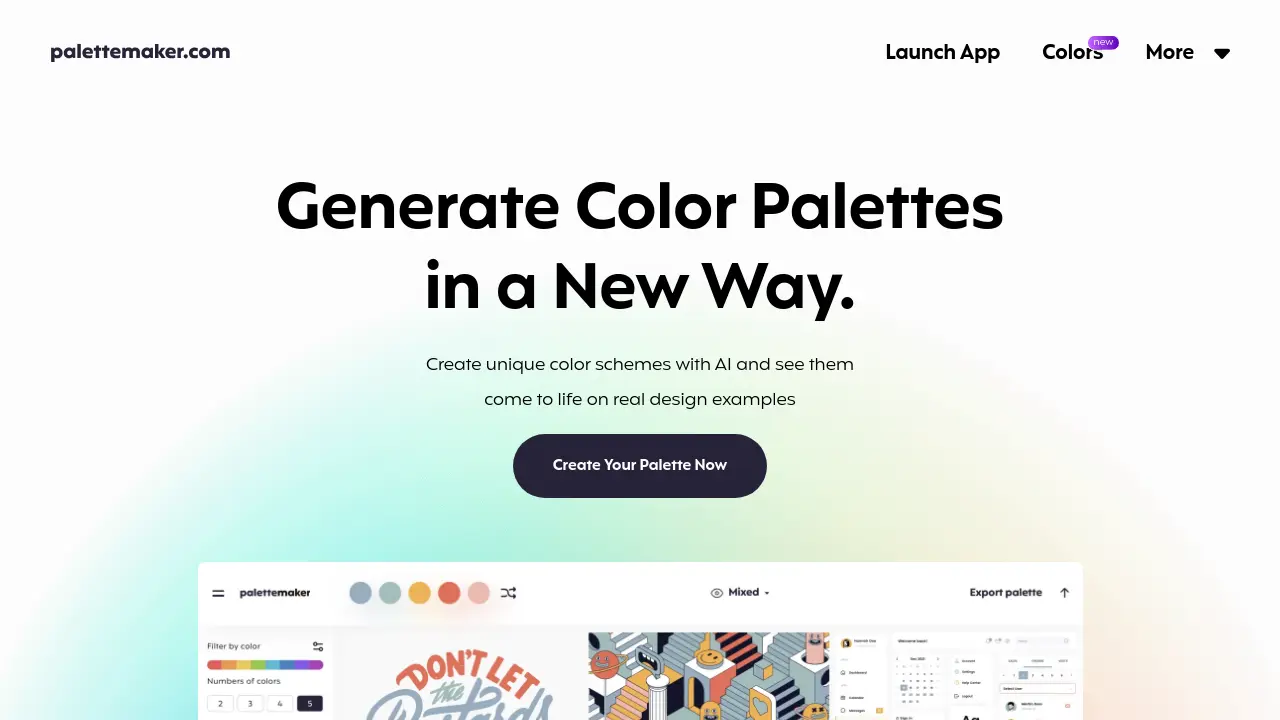 Screenshot of PaletteMaker