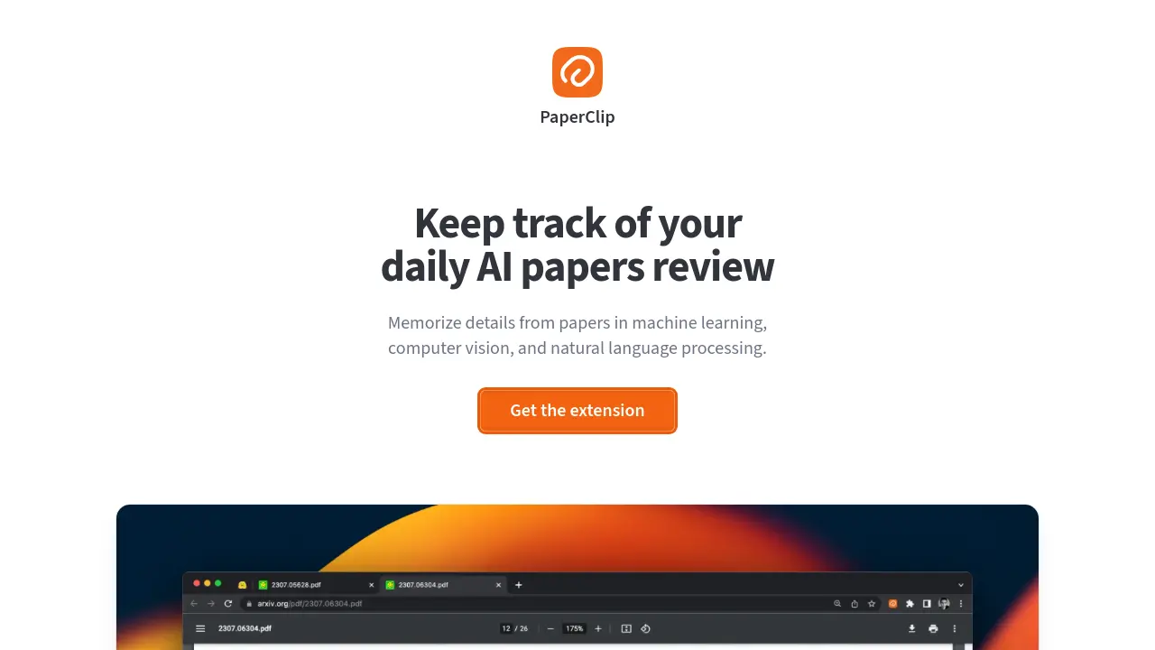 Screenshot of PaperClip