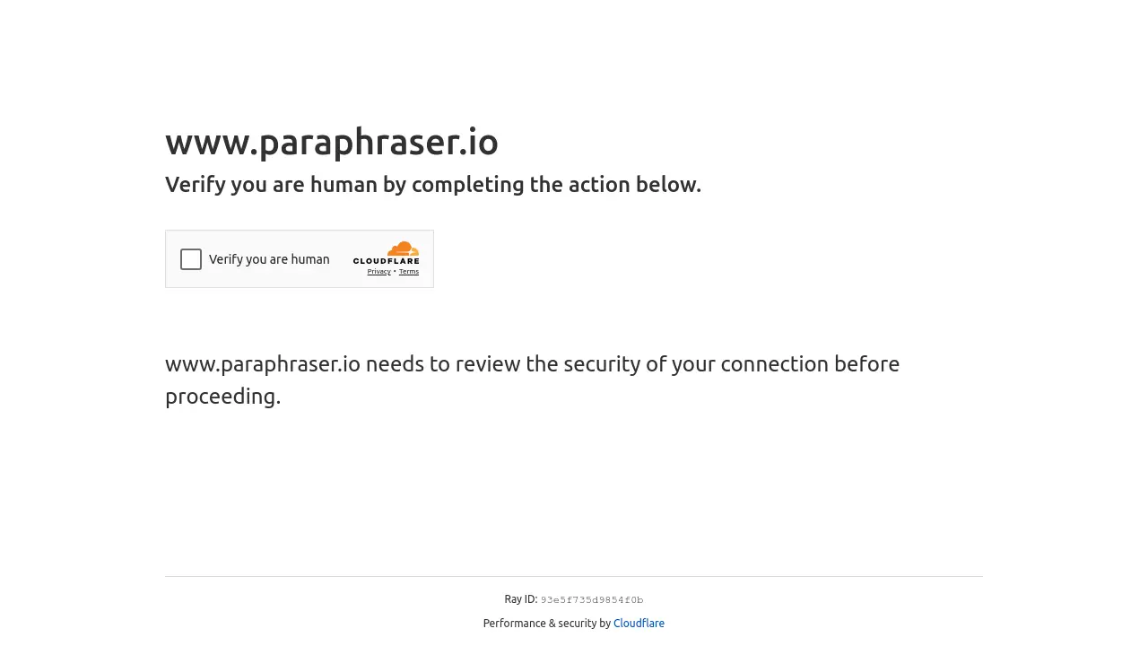 Screenshot of Paraphraser.io