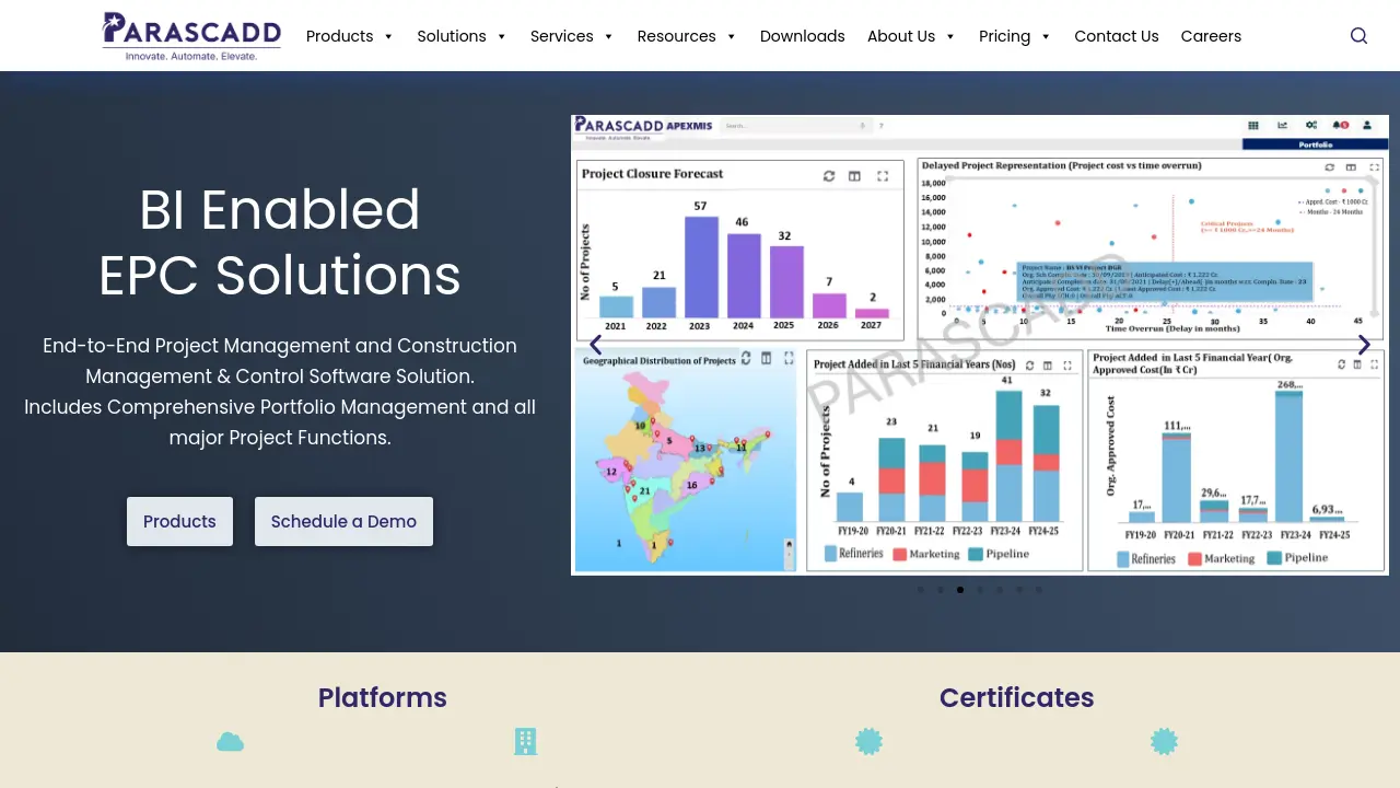 Screenshot of PARASCADD