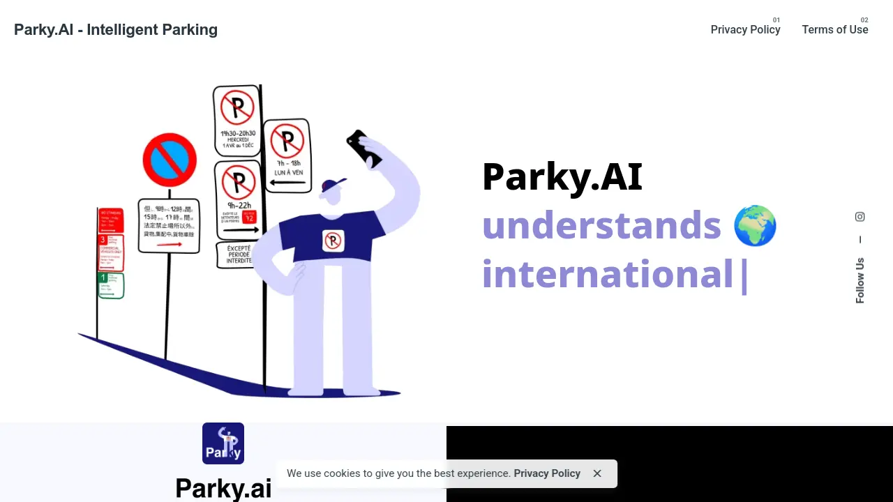 Screenshot of Parky.AI