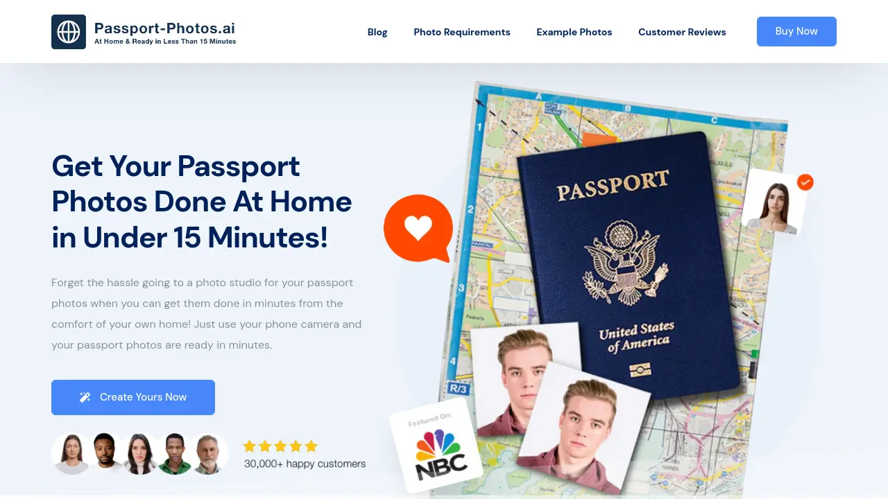 Screenshot of Passport-Photos.ai