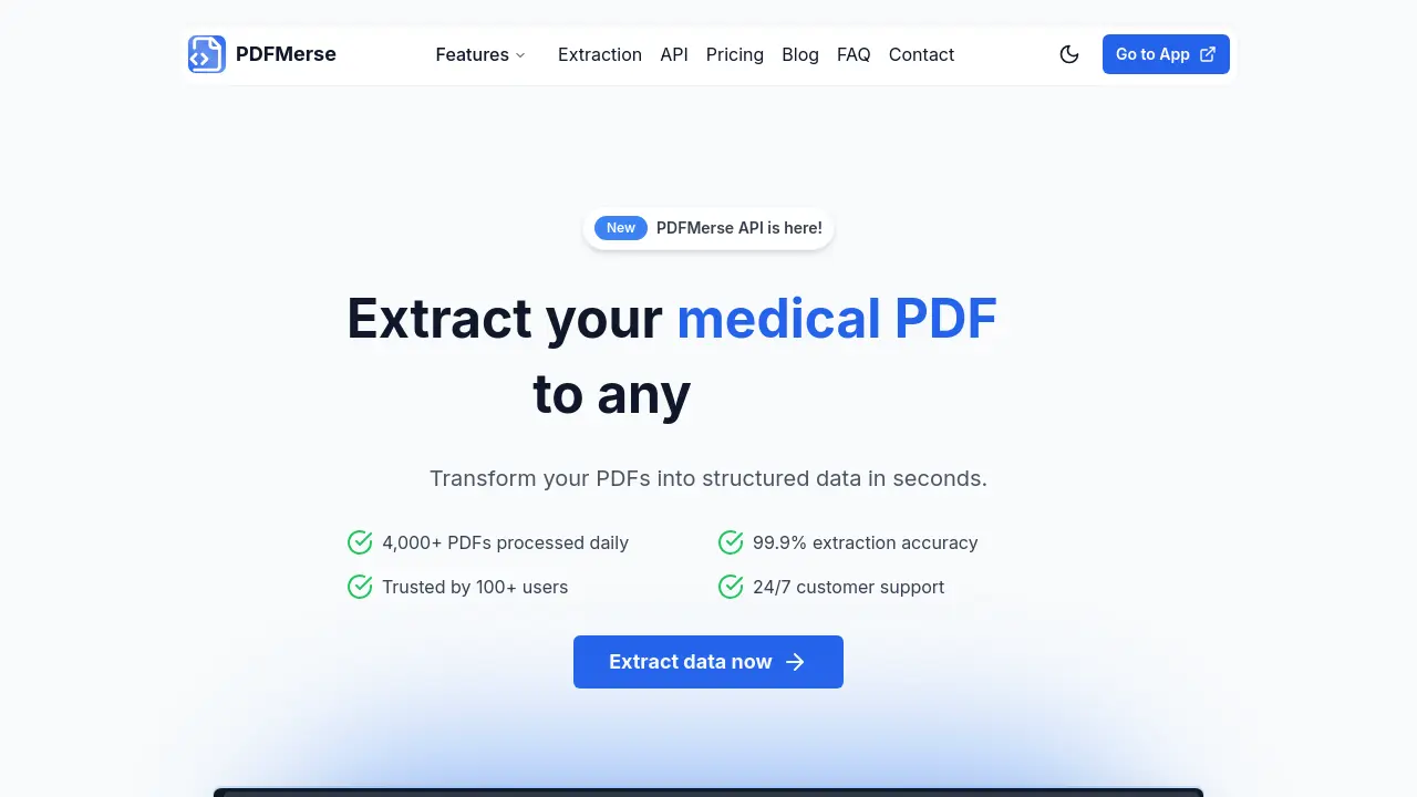 Screenshot of PDFMerse