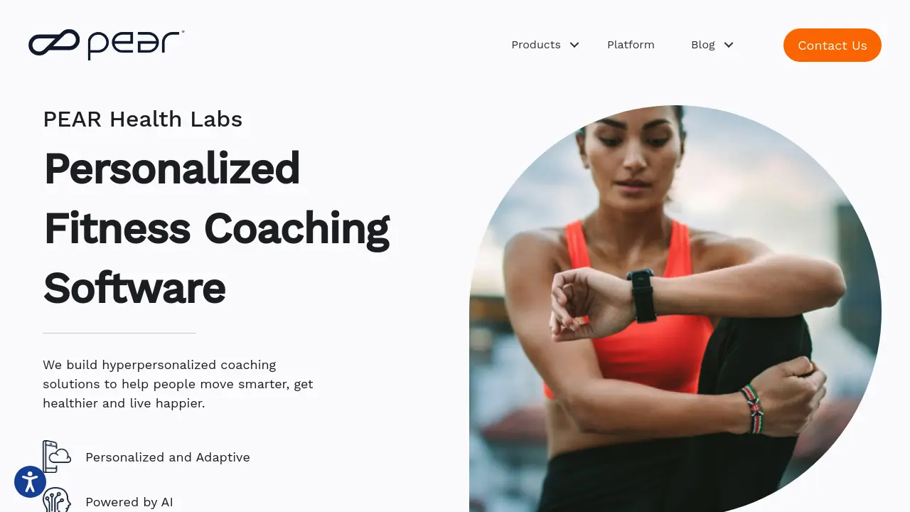 Screenshot of PEAR Health Labs