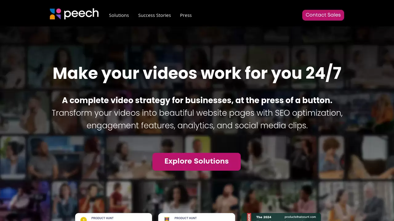 Screenshot of Peech