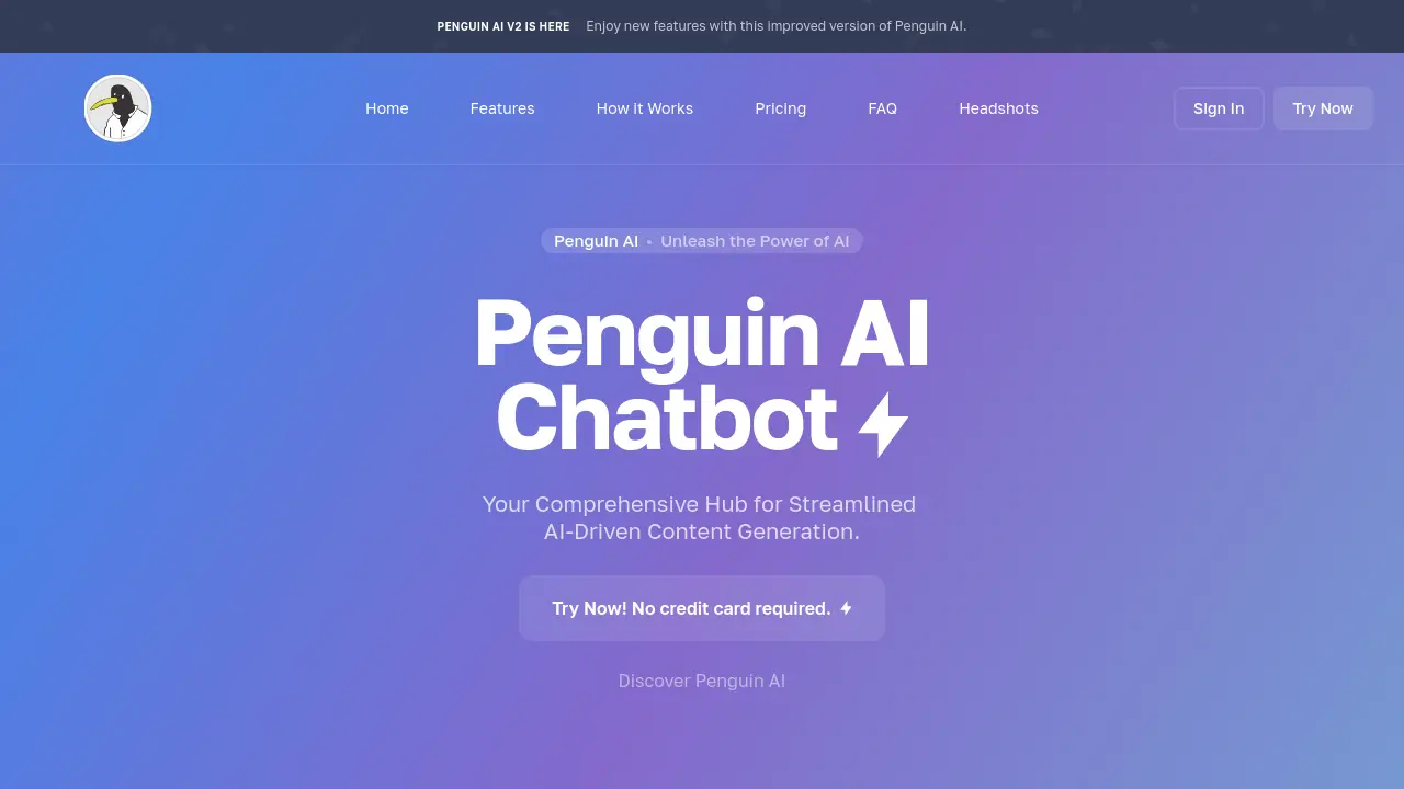 Screenshot of Penguin AI
