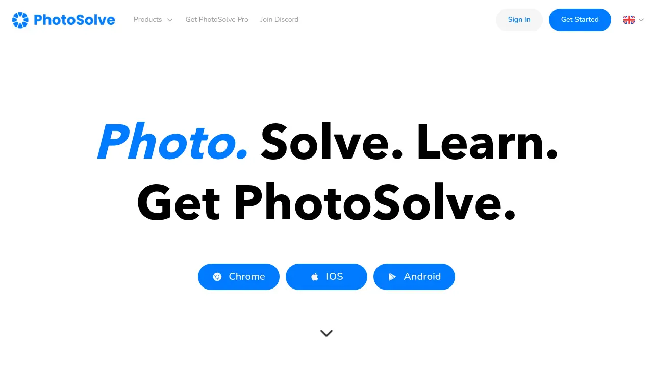 Screenshot of PhotoSolve