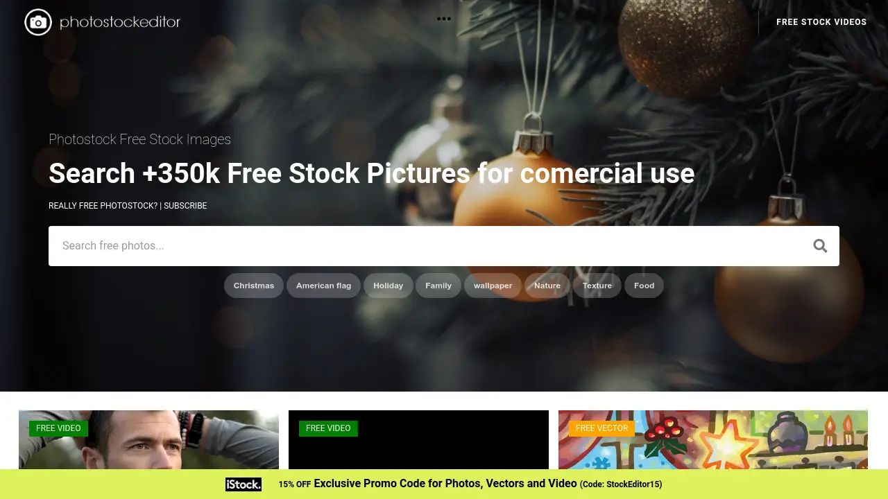 Screenshot of Photostock Free Stock Images