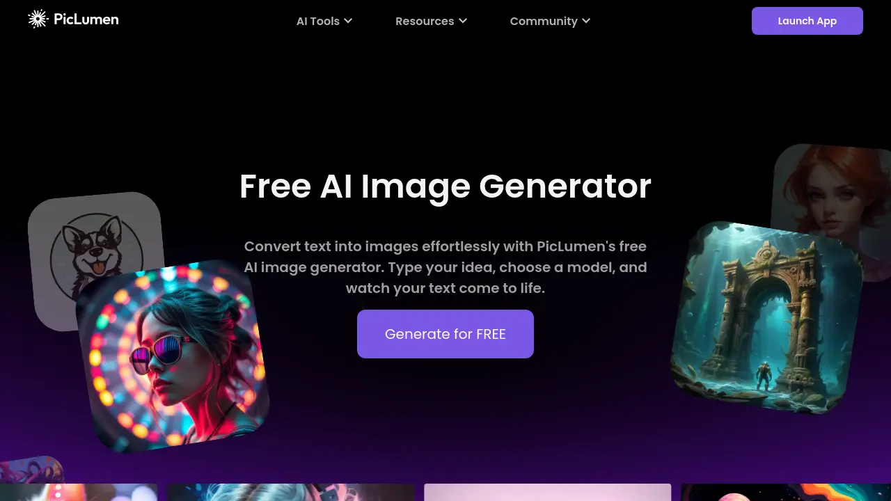 Screenshot of PicLumen