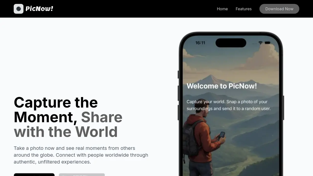 Screenshot of PicNow!