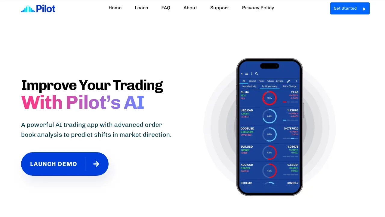 Screenshot of Pilot Trading