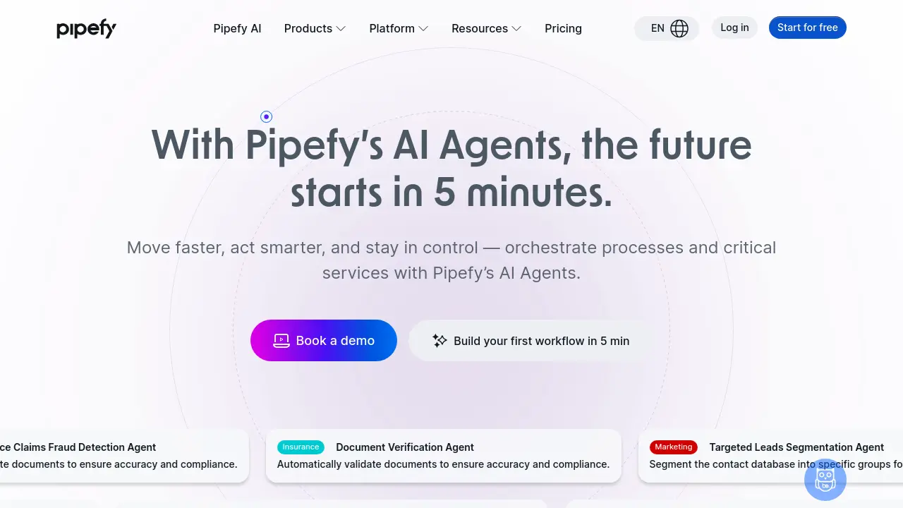 Screenshot of Pipefy AI