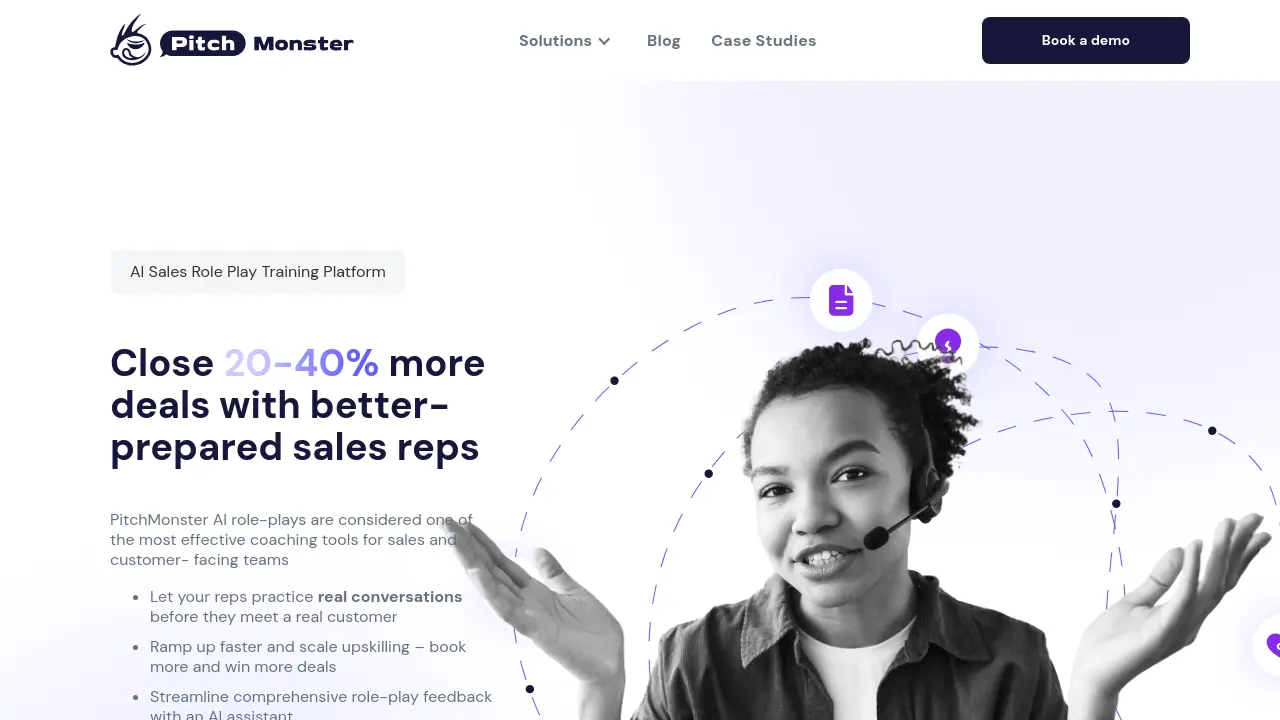 Screenshot of PitchMonster