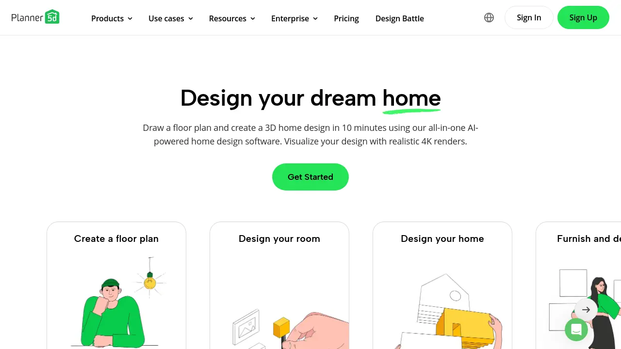 Screenshot of Planner 5D