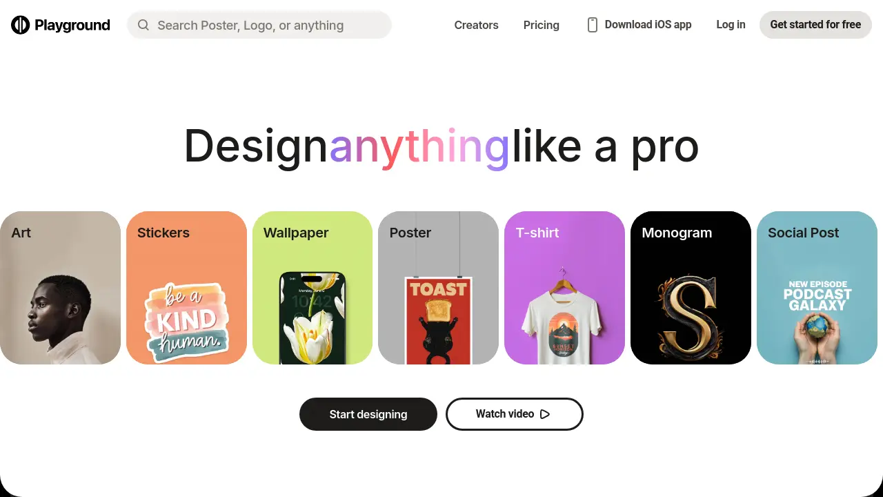 Screenshot of Playground