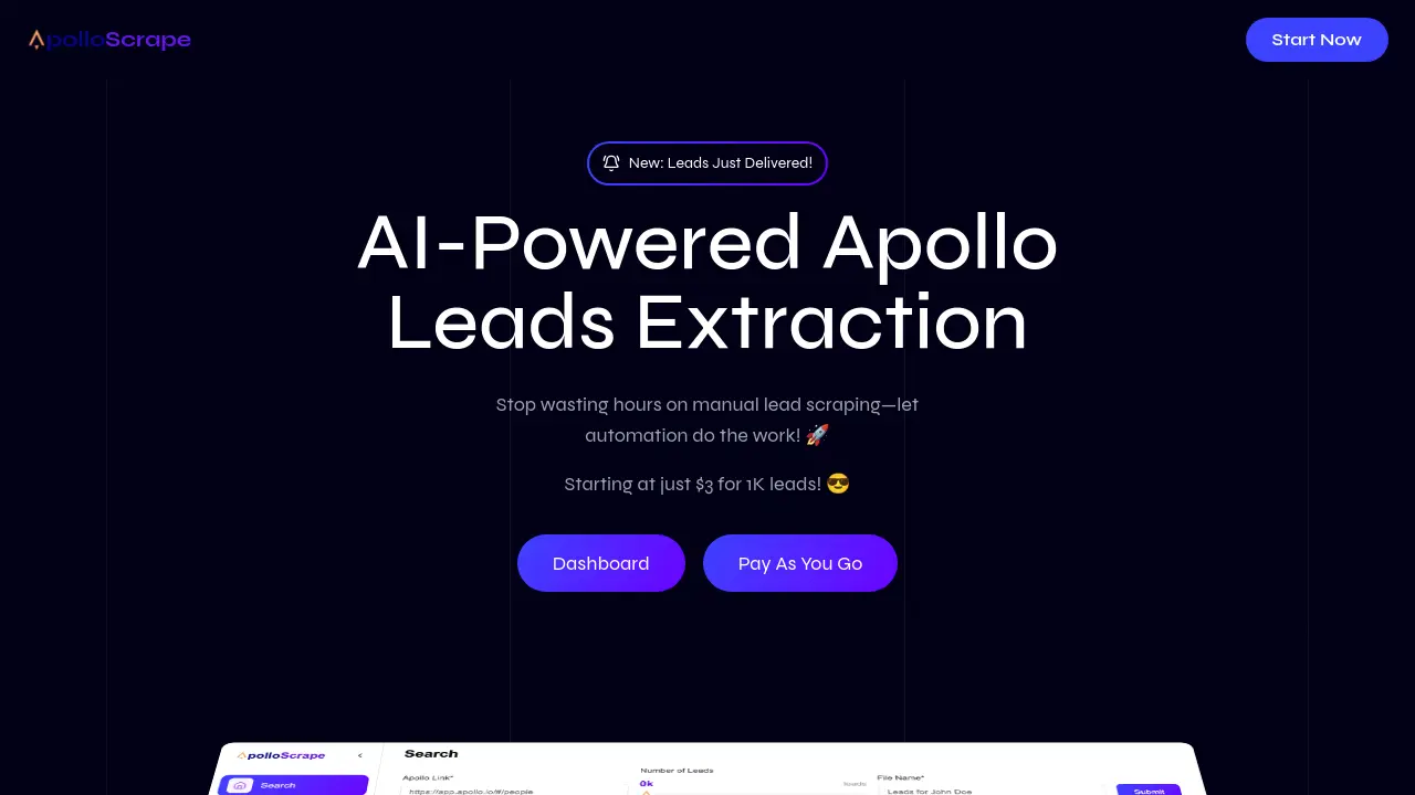 Screenshot of polloScrape