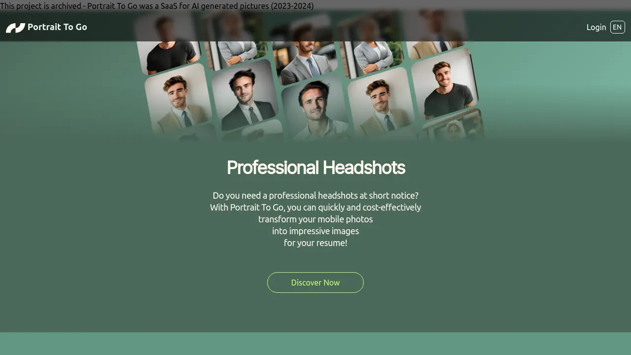 Screenshot of Portrait To Go