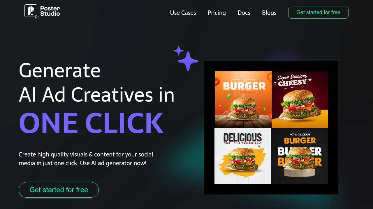 Screenshot of PosterStudio.ai