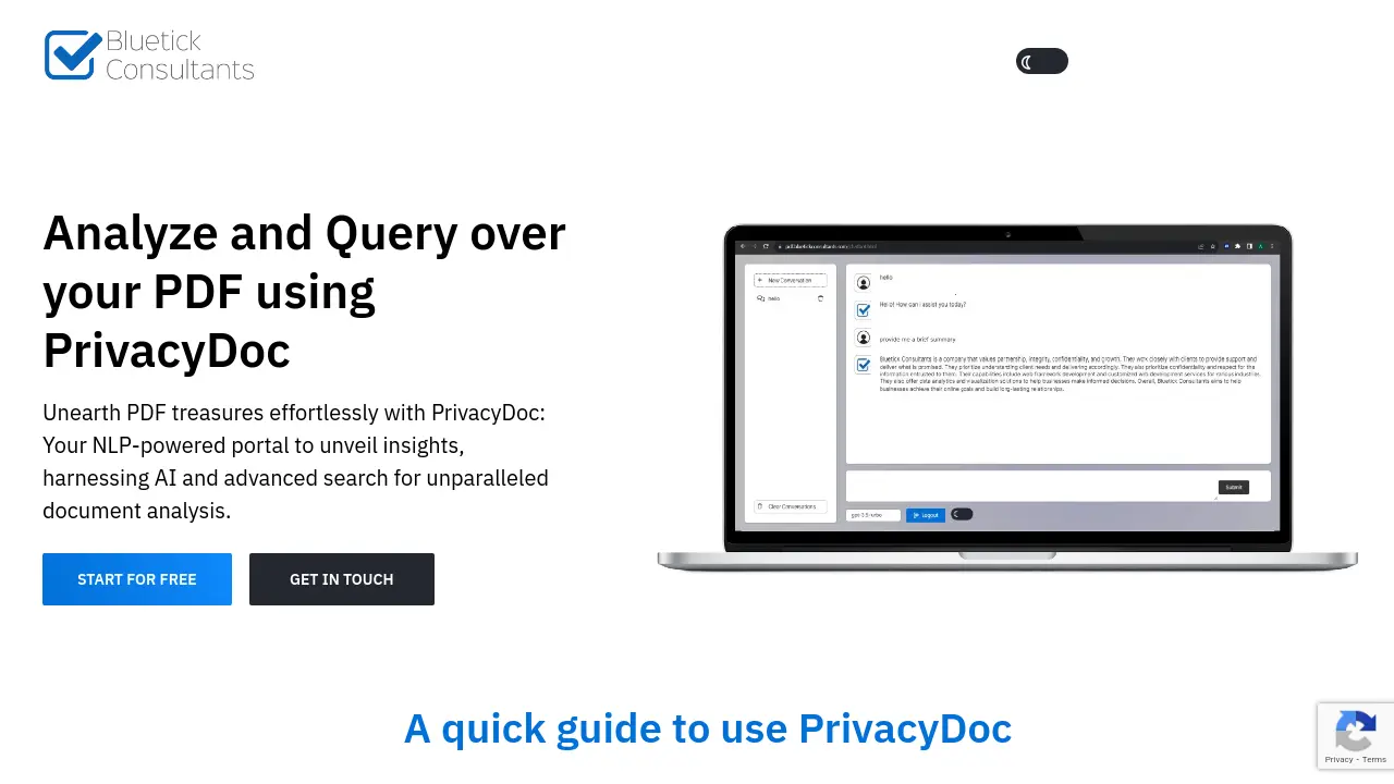 Screenshot of PrivacyDoc
