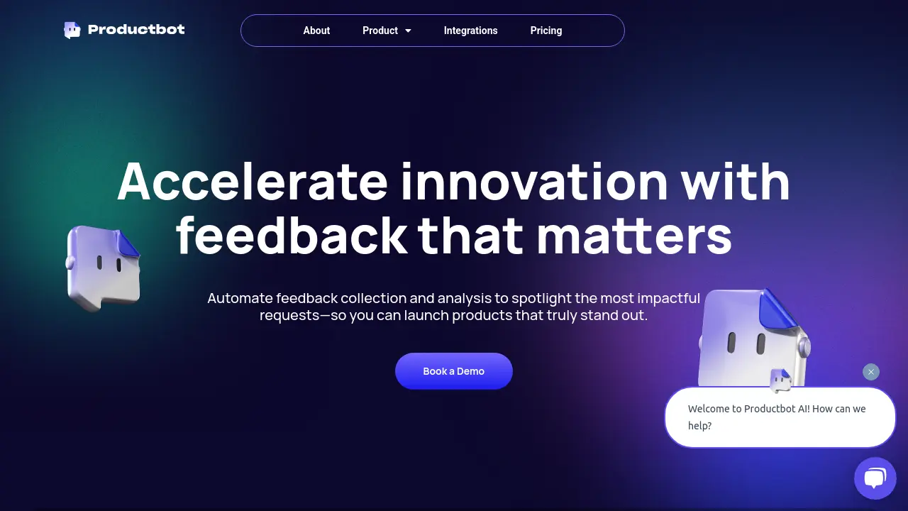 Screenshot of Productbot AI
