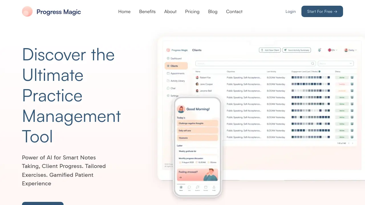 Screenshot of Progress Magic