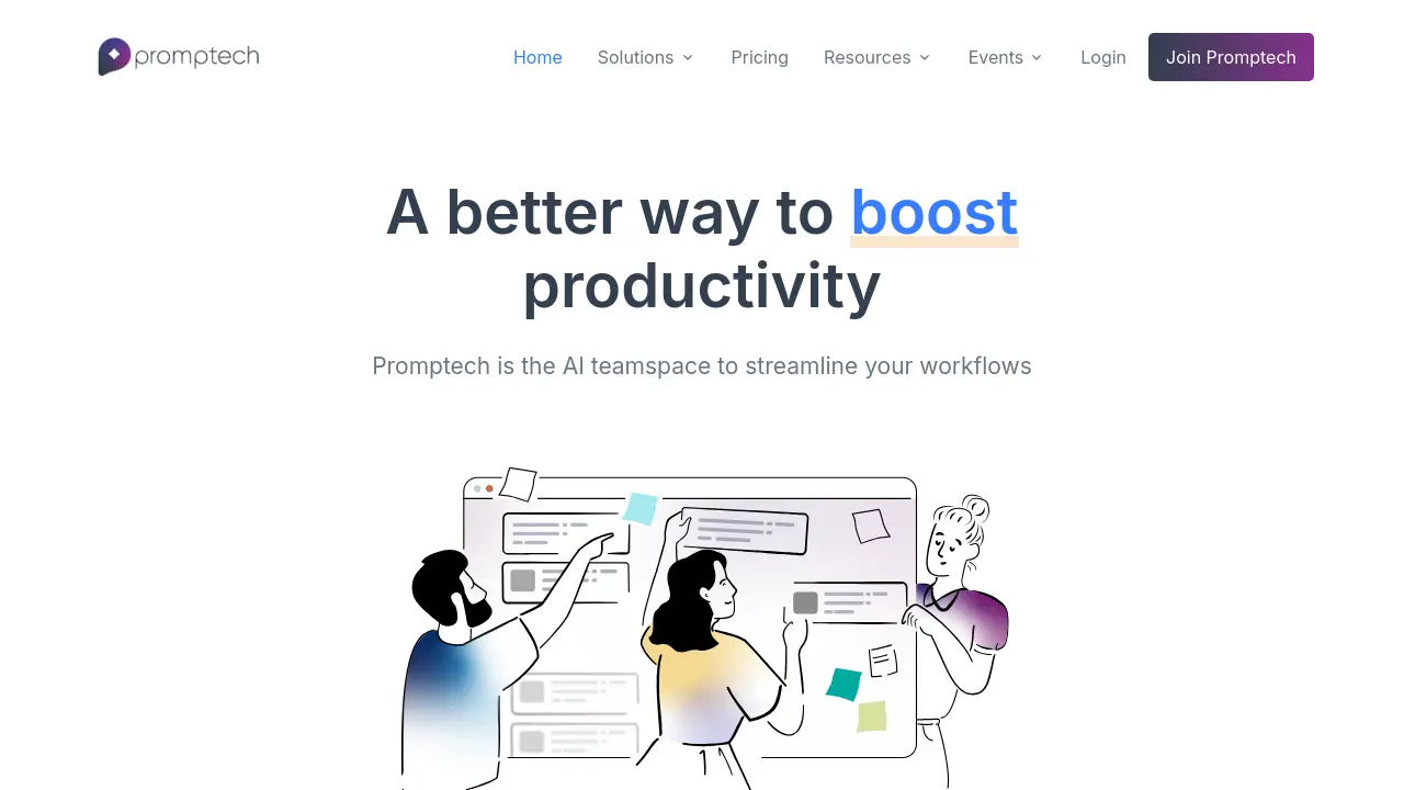 Screenshot of Promptech