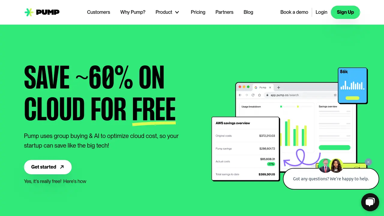 Screenshot of PUMP