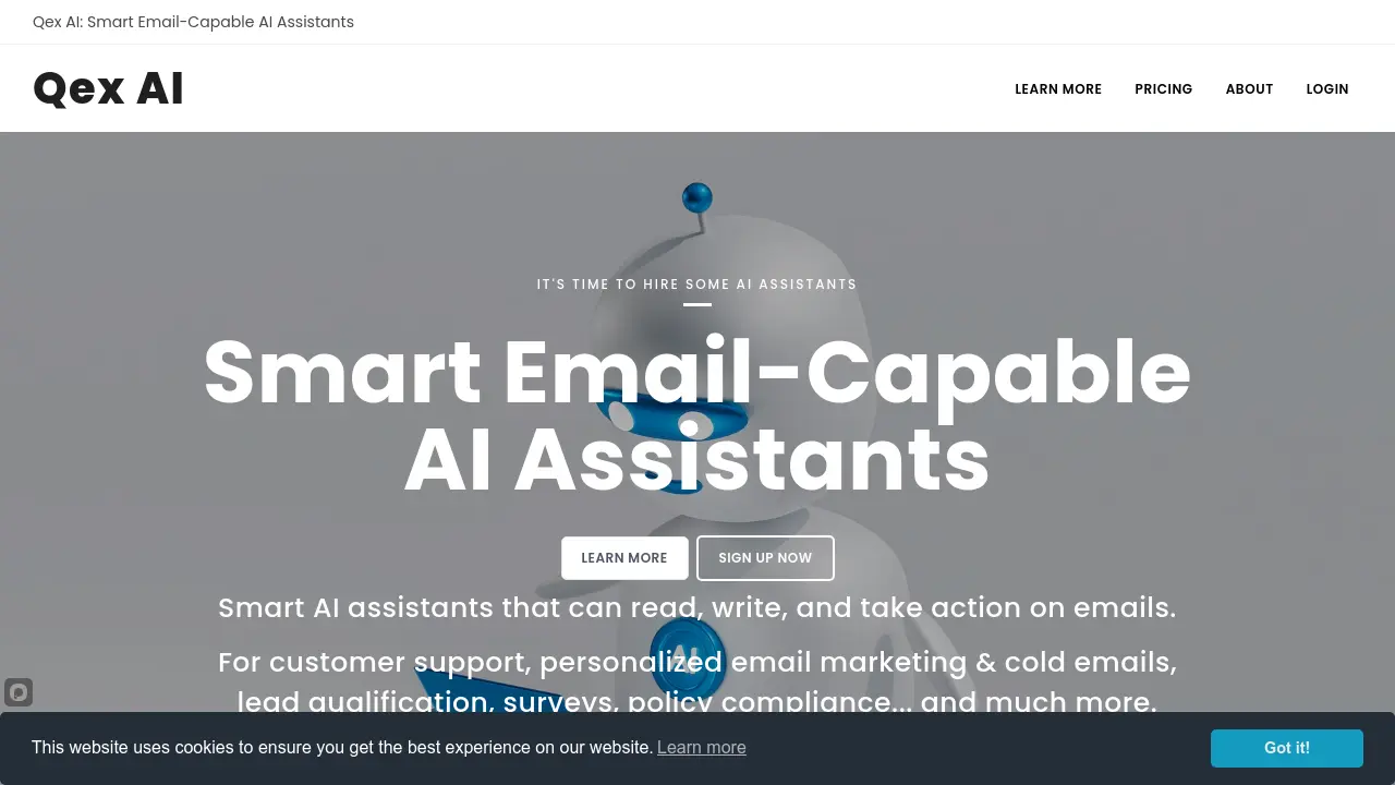 Screenshot of Qex AI