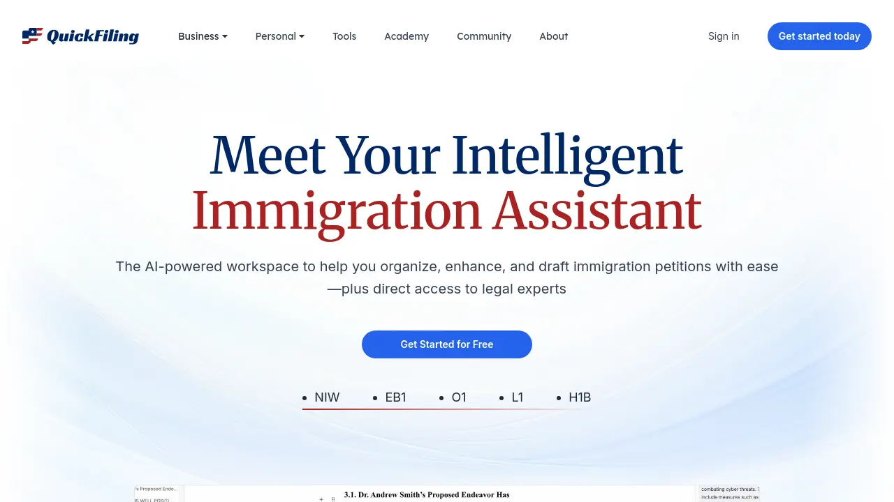 Screenshot of QuickFiling