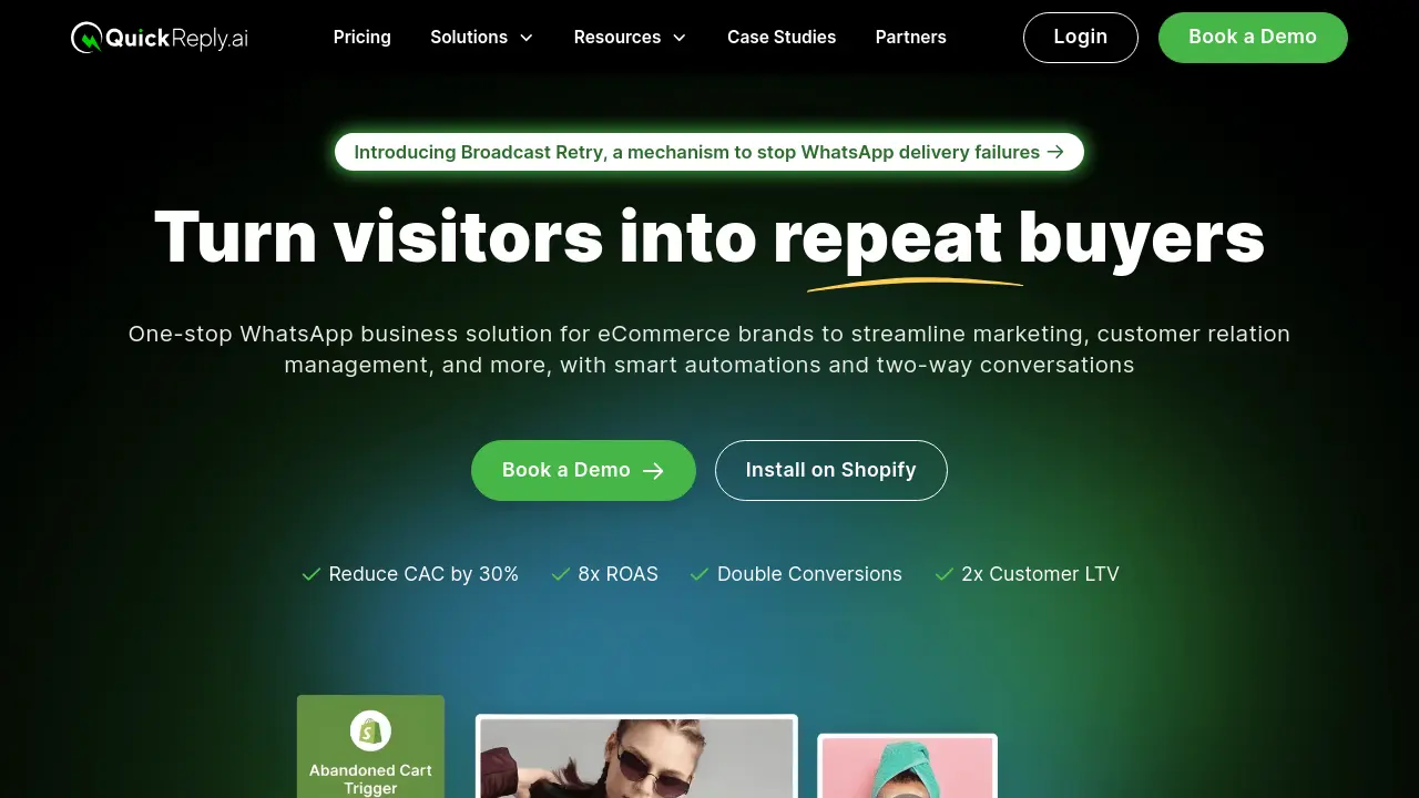 Screenshot of QuickReply.ai