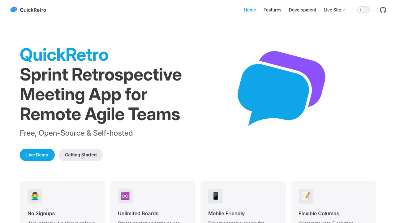 Screenshot of QuickRetro