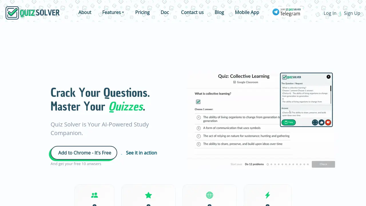 Screenshot of QuizSolver